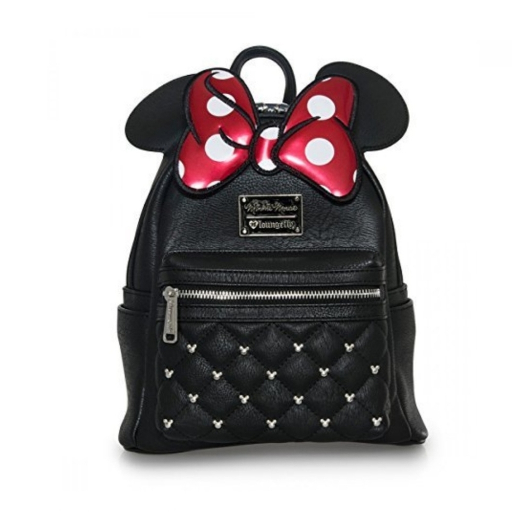 Loungefly × Minnie Mouse Bow Mini Faux Leather Disney Backpack Limited Edition